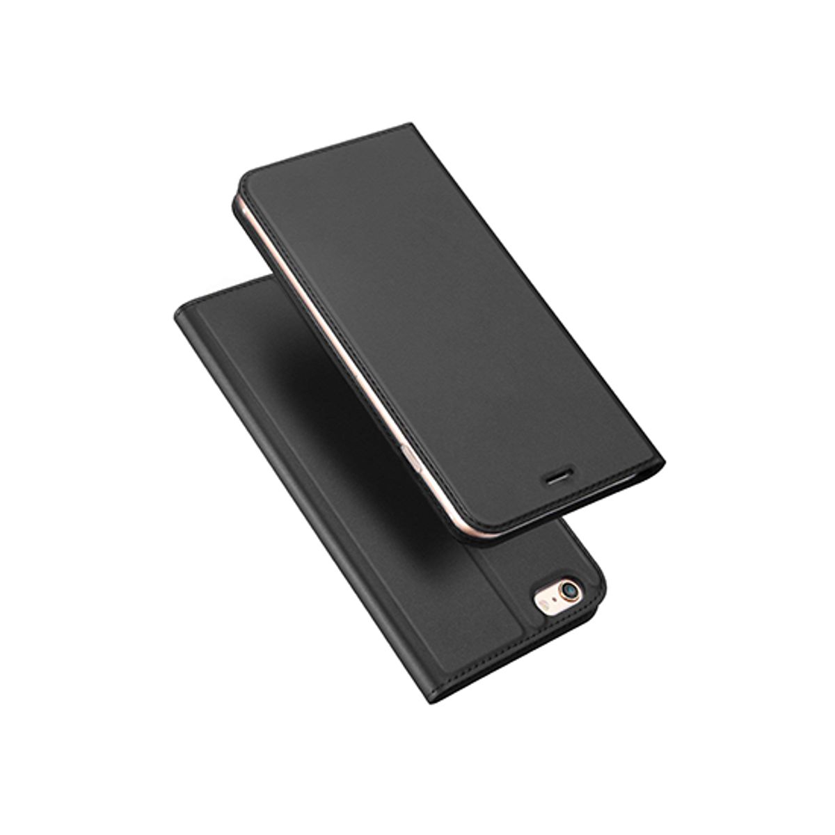 iPhone 6/6s - DUX DUCIS&trade; Vanquish Flipcover Etui - Sort