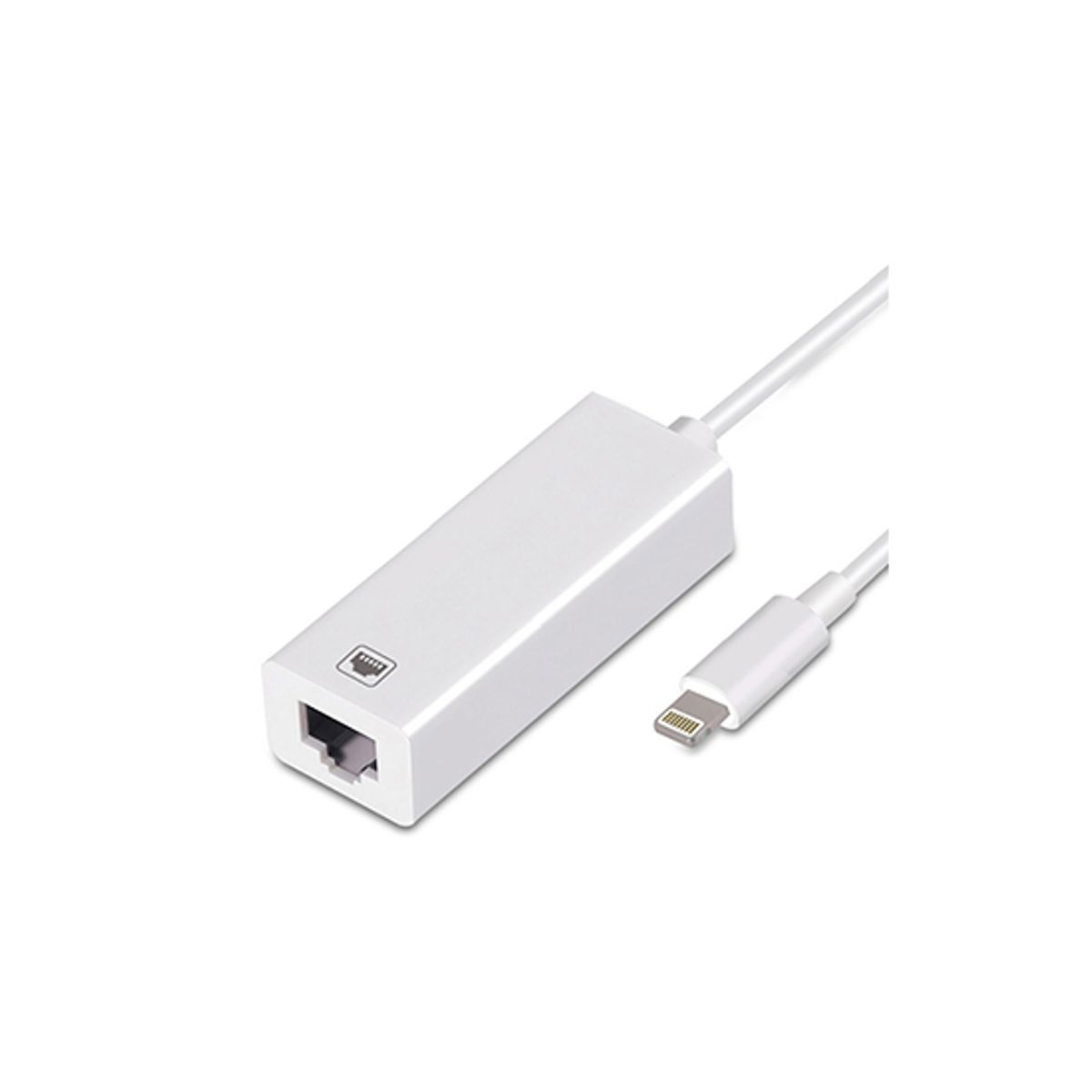 Lightning til Ethernet/LAN Adapter til iPhone / iPad - Hvid