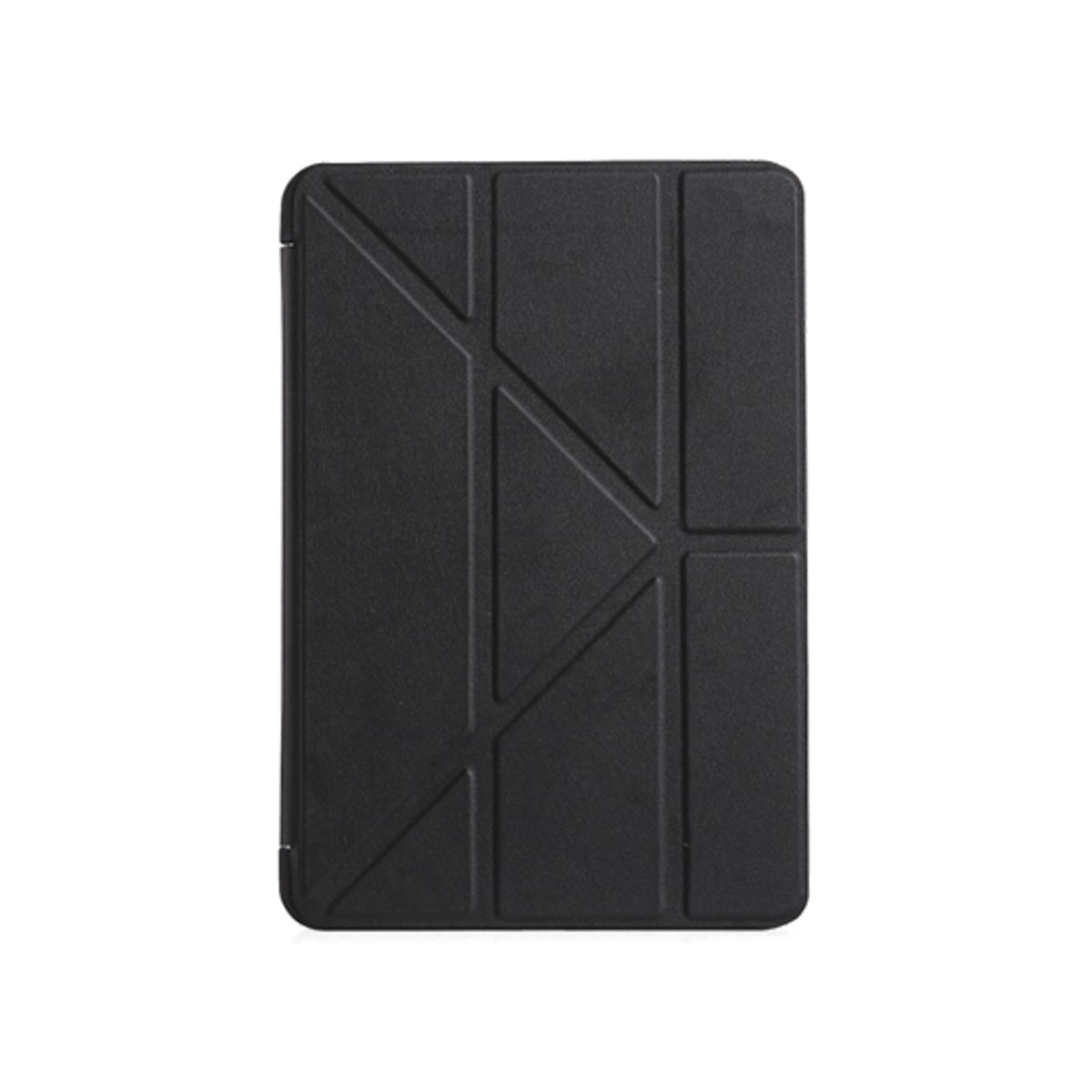 iPad 6 - 9.7" - Orgami Trifold Læder Cover M. Stander - Sort