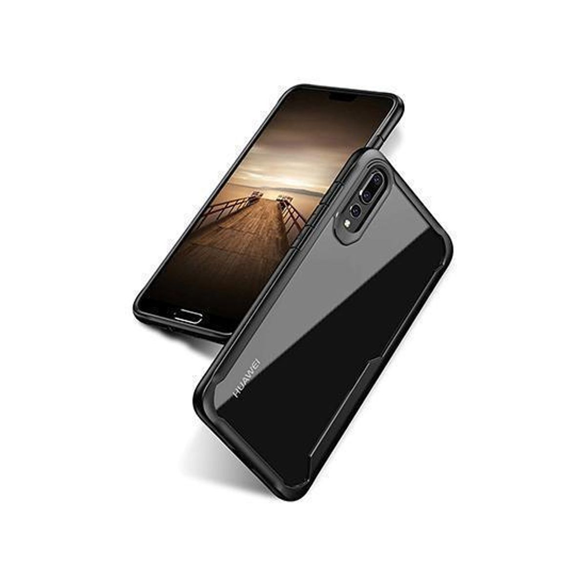 Huawei P20 Pro - ImpactShield Hybrid Håndværker Cover - Sort