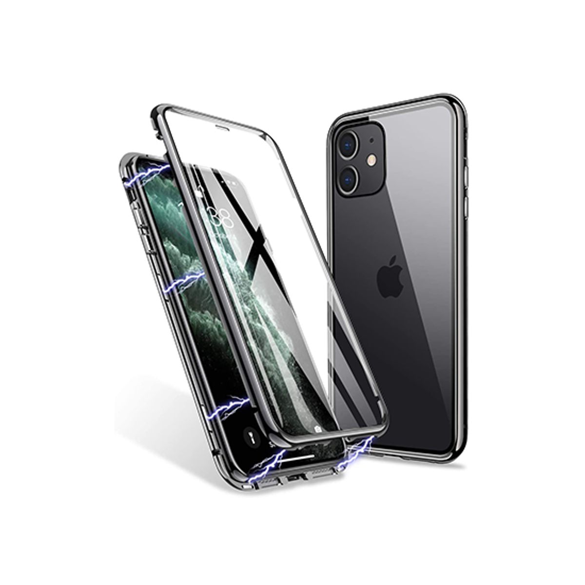 iPhone 11 - MagGuard&trade; 360 Magnetisk Cover M. Hærdet glas