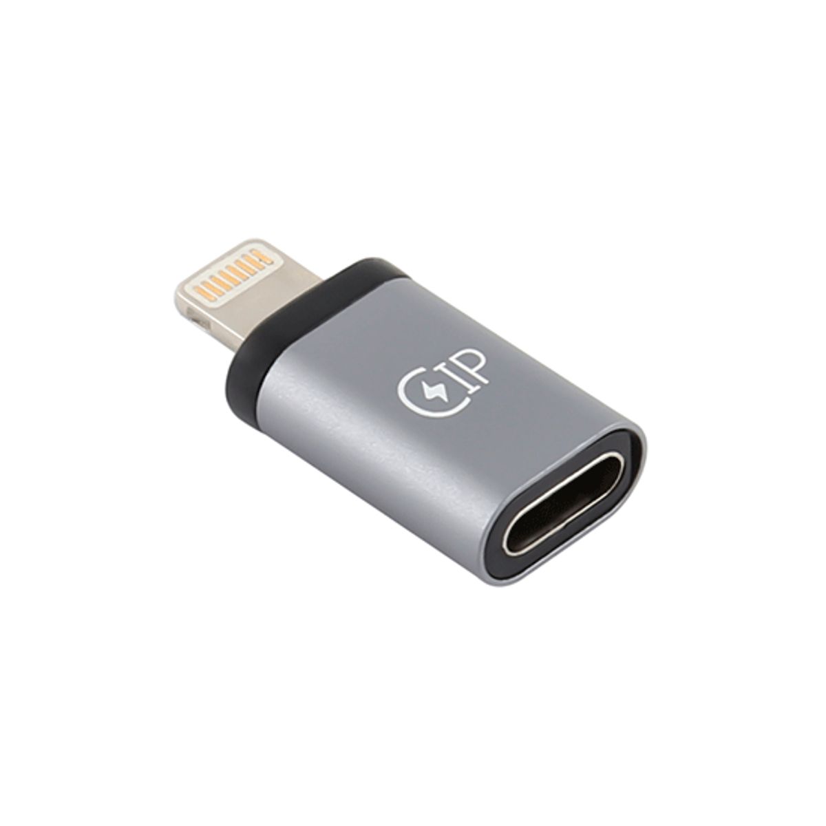 Lightning til USB-C Hun - Adapter - Grå