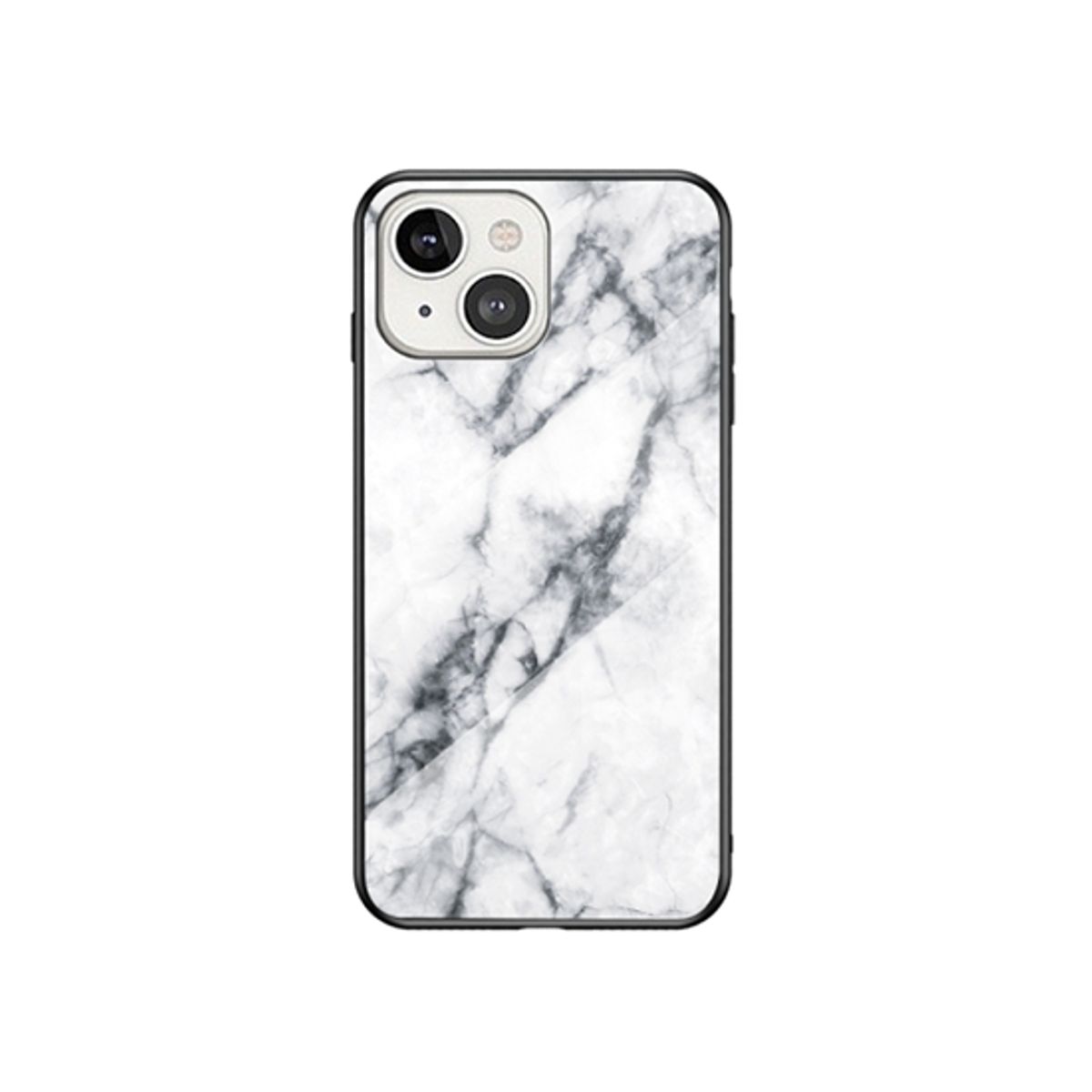 iPhone 13 Mini - DELUXE&trade; Marble Silikone Cover - Carrara