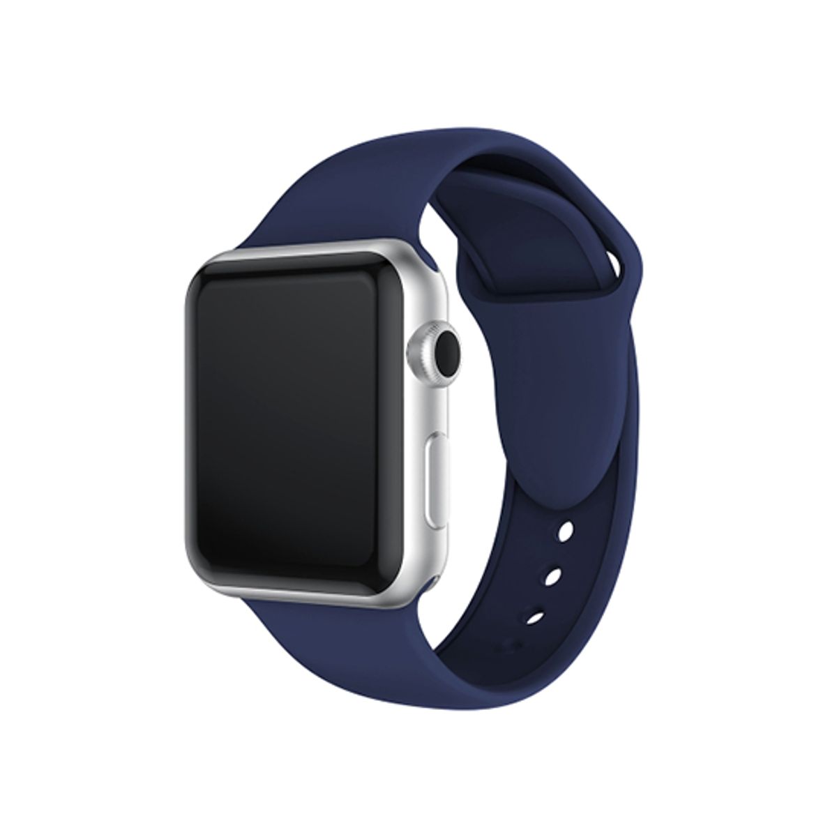 Apple Watch (42/44/SE/45/46/49mm) - PRO+ Silikone Sportsrem - Navy blå