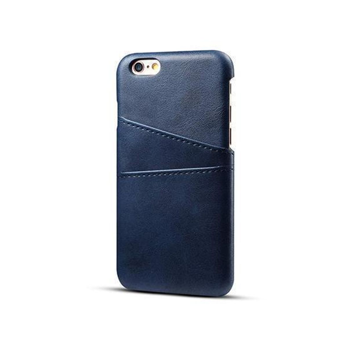 iPhone 6/6s - NX Design Læder Cover M. Kortholder - Blå