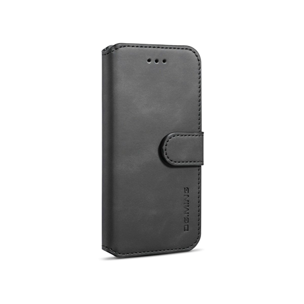 iPhone 6/6s - DG.MING&trade; Classical Læder Etui / Taske M. Pung - Sort