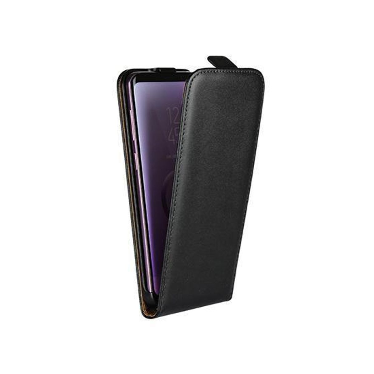 Samsung Galaxy S8+ (Plus) - Diary Læder Etui M. Vertical Flip - Sort