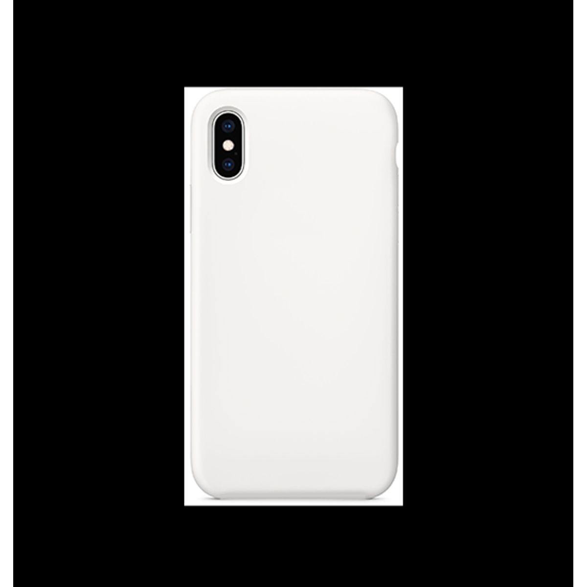 iPhone XS Max - Deluxe&trade; Soft Touch Silikone Cover - Hvid/Gennemsigtig