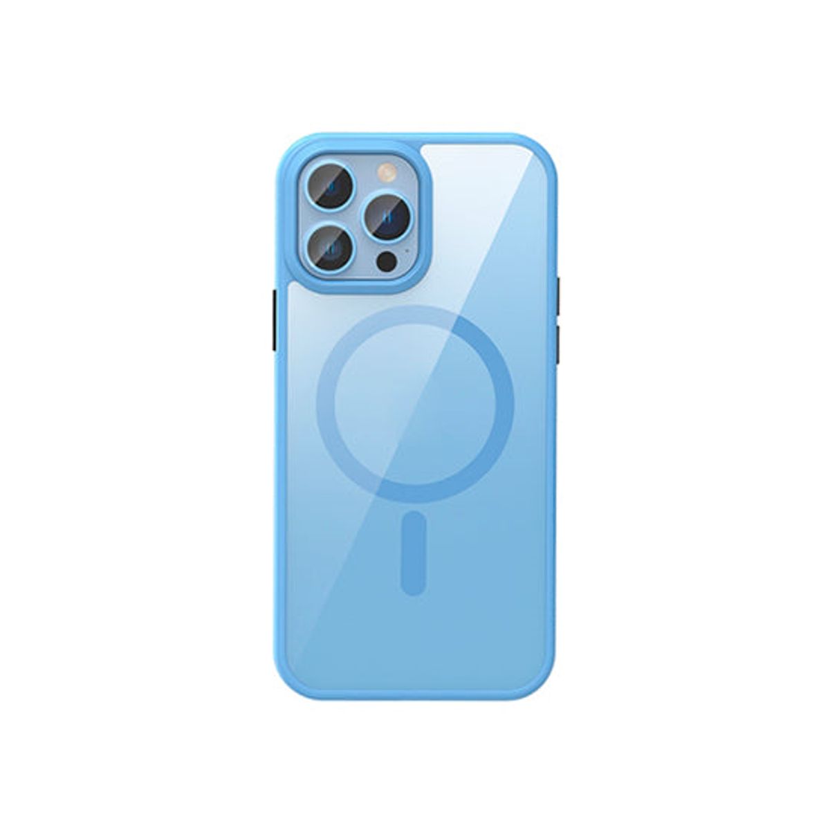 iPhone 13 Pro - NX&trade; Magnetisk Silikone Cover M. MagSafe - Sierra Blue