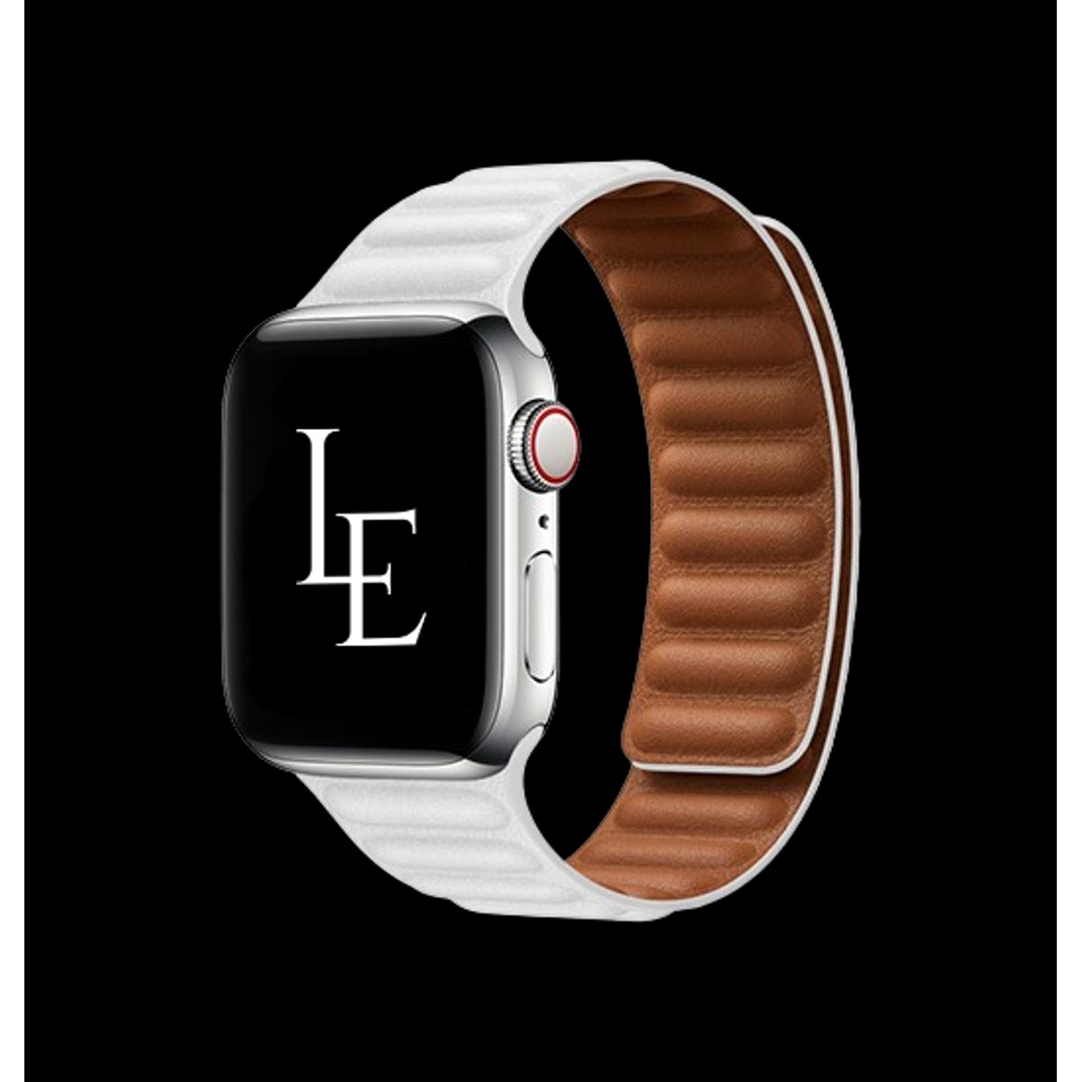 Apple Watch (38/40/SE/41/42mm) - L'Empiri&trade; Magnetisk Læder Rem - Hvid