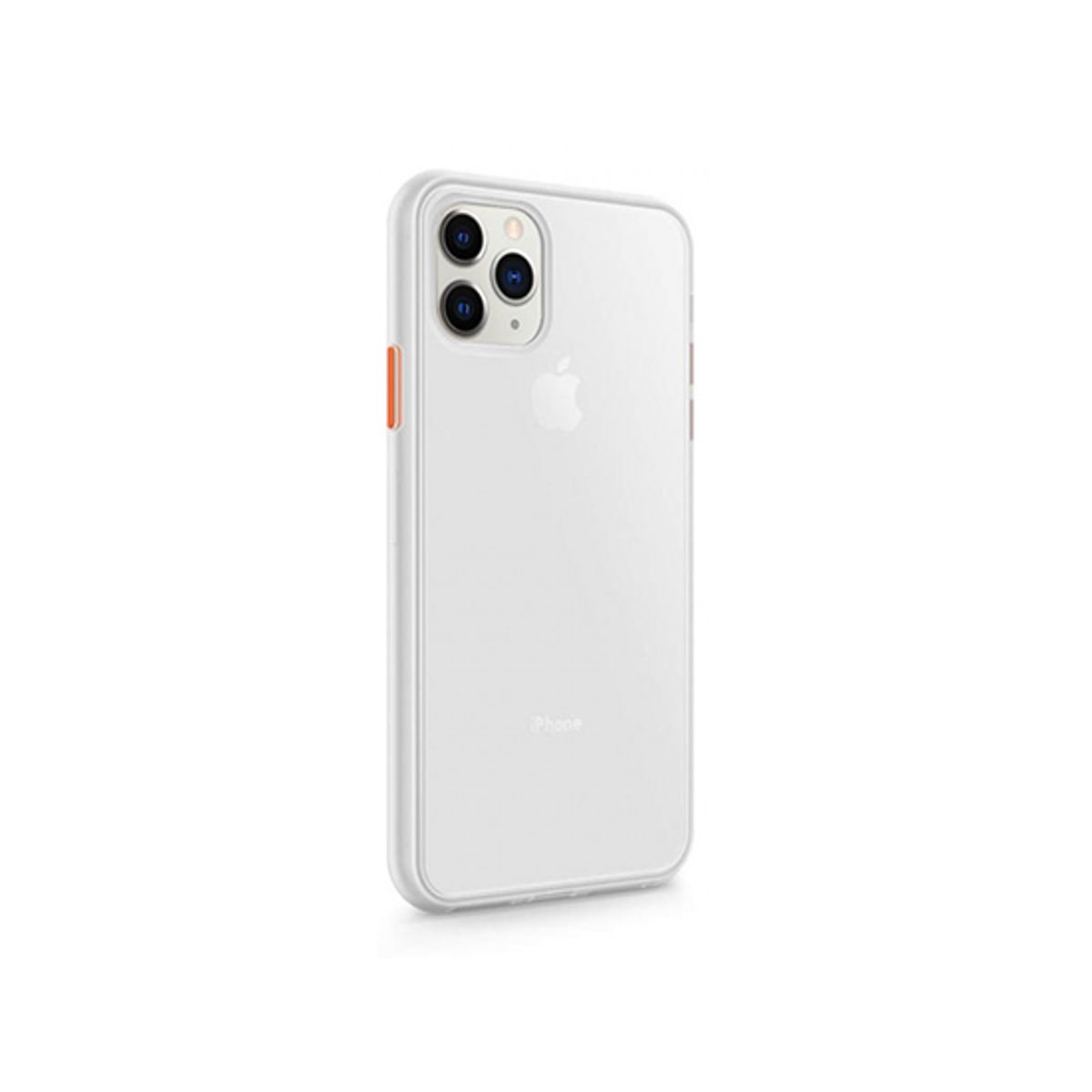 iPhone 12 Pro Max - DELUXE&trade; Simple Silikone Cover - Hvid/Gennemsigtig