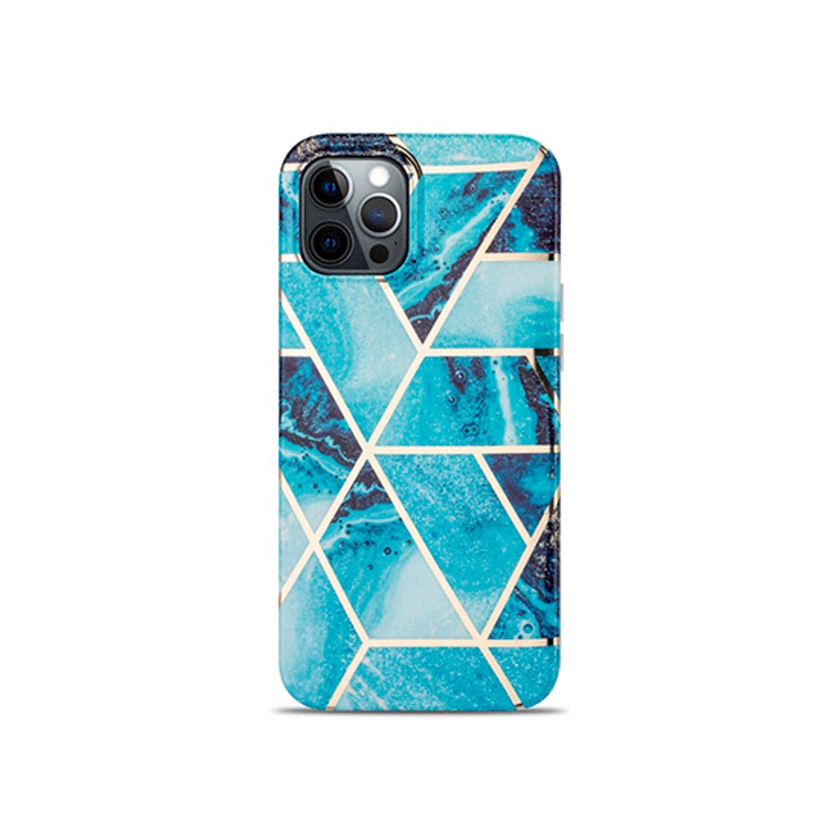 iPhone 12 Pro Max - DELUXE&trade; Marble Silikone Cover - Ocean