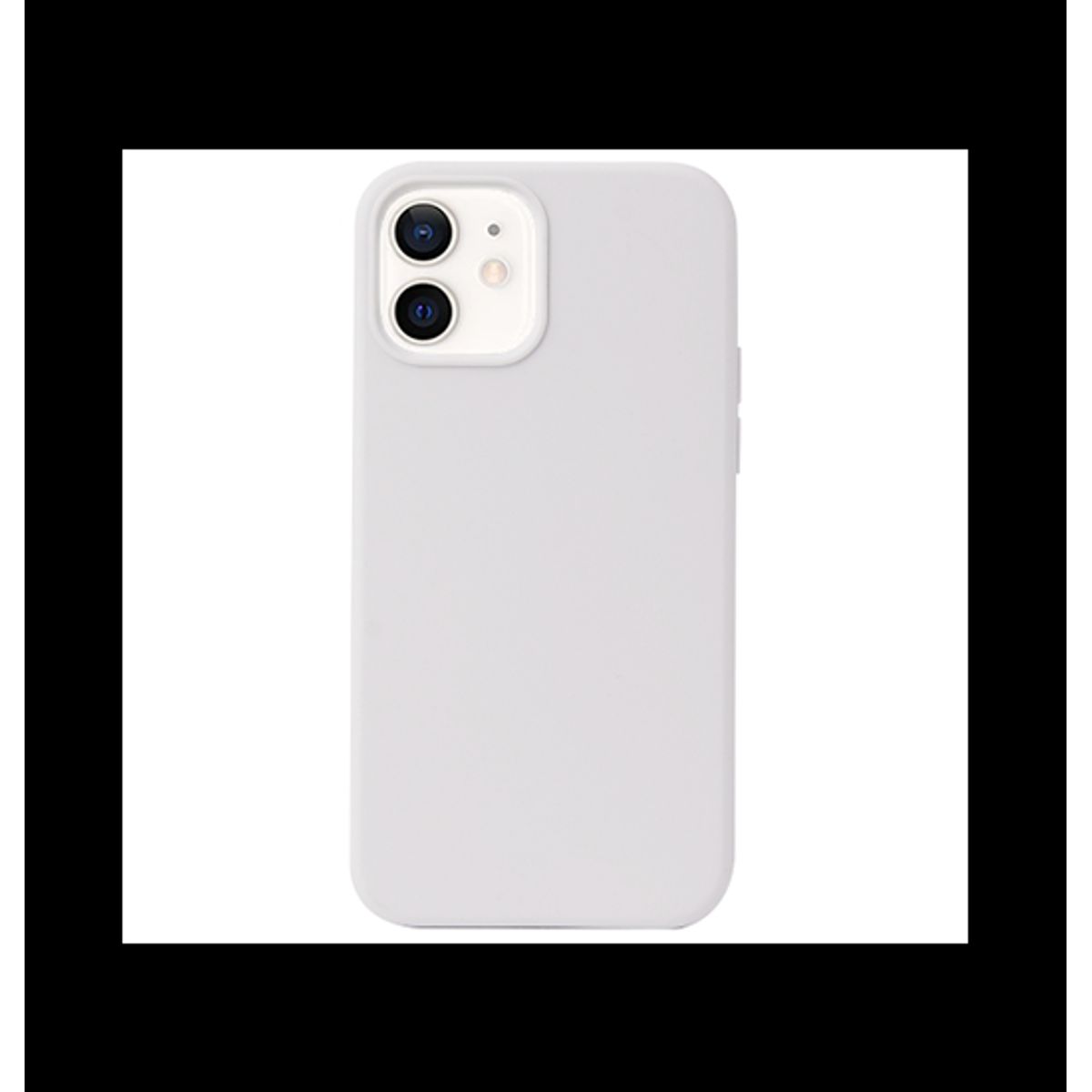 iPhone 12 - DeLX&trade; Pastel Silikone Cover - Hvid/Lysegrå