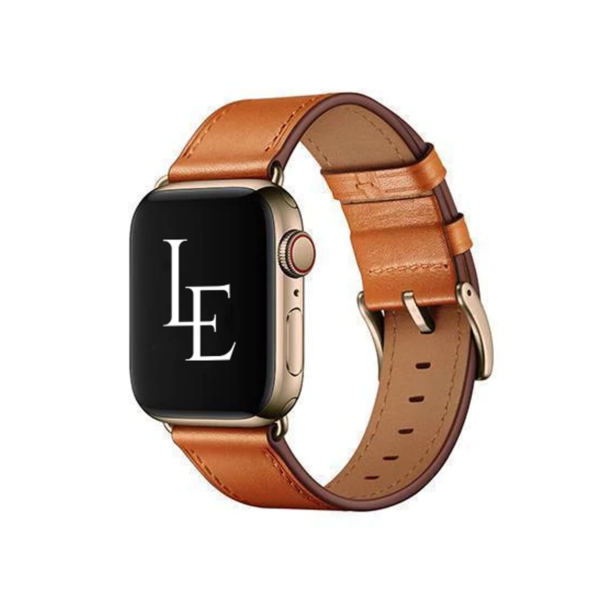 Apple Watch (38/40/SE/41/42mm) - L'Empiri&trade; Verona Ægte Læder Rem - Cognac