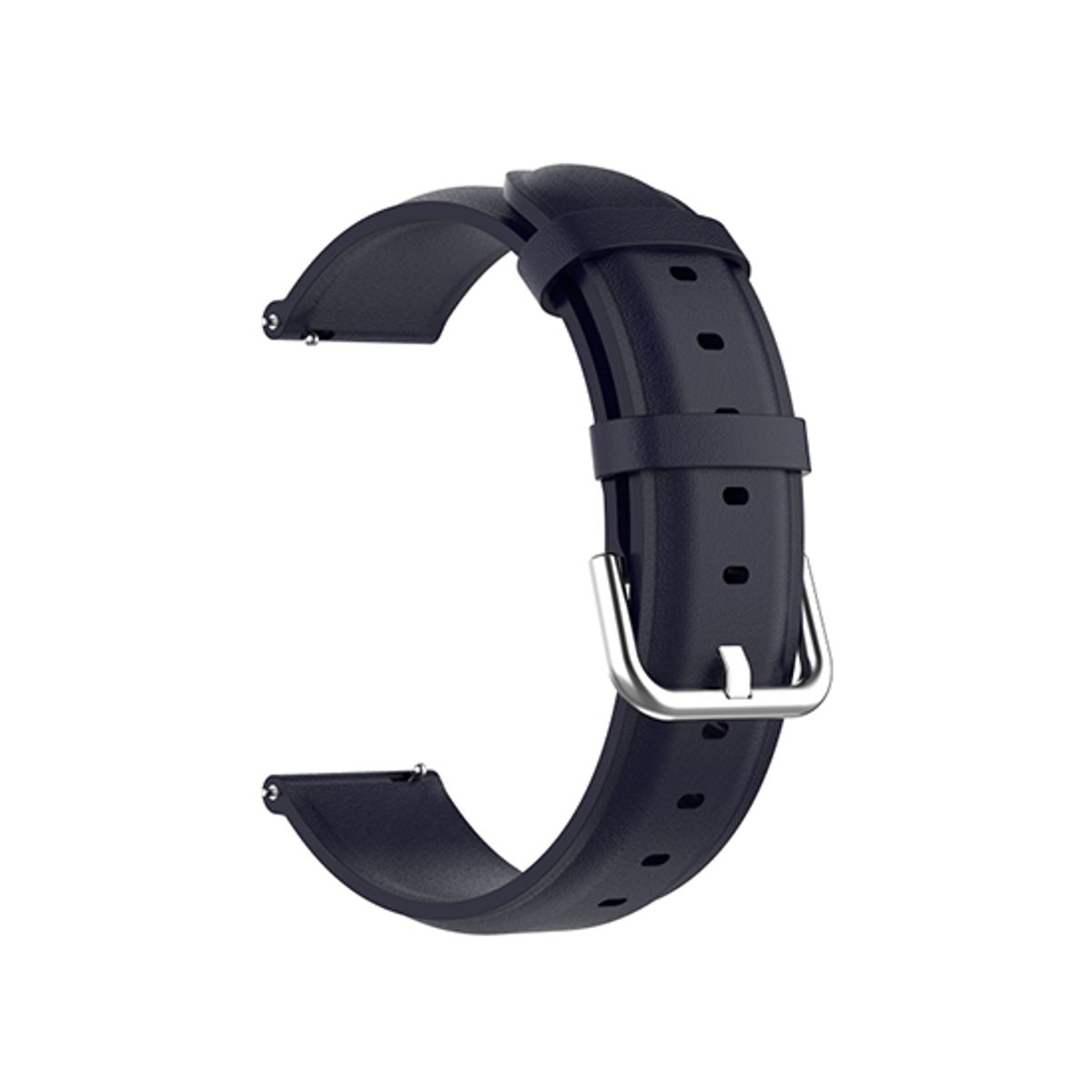 Samsung Galaxy Watch 4 - ADENA&trade; Round Tail Læder Urrem - Navy