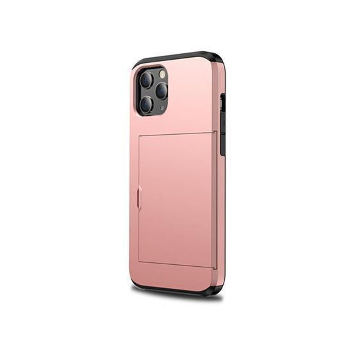 iPhone 12 Pro - Deluxe&trade; Håndværker Cover M. Kortholder - Pink