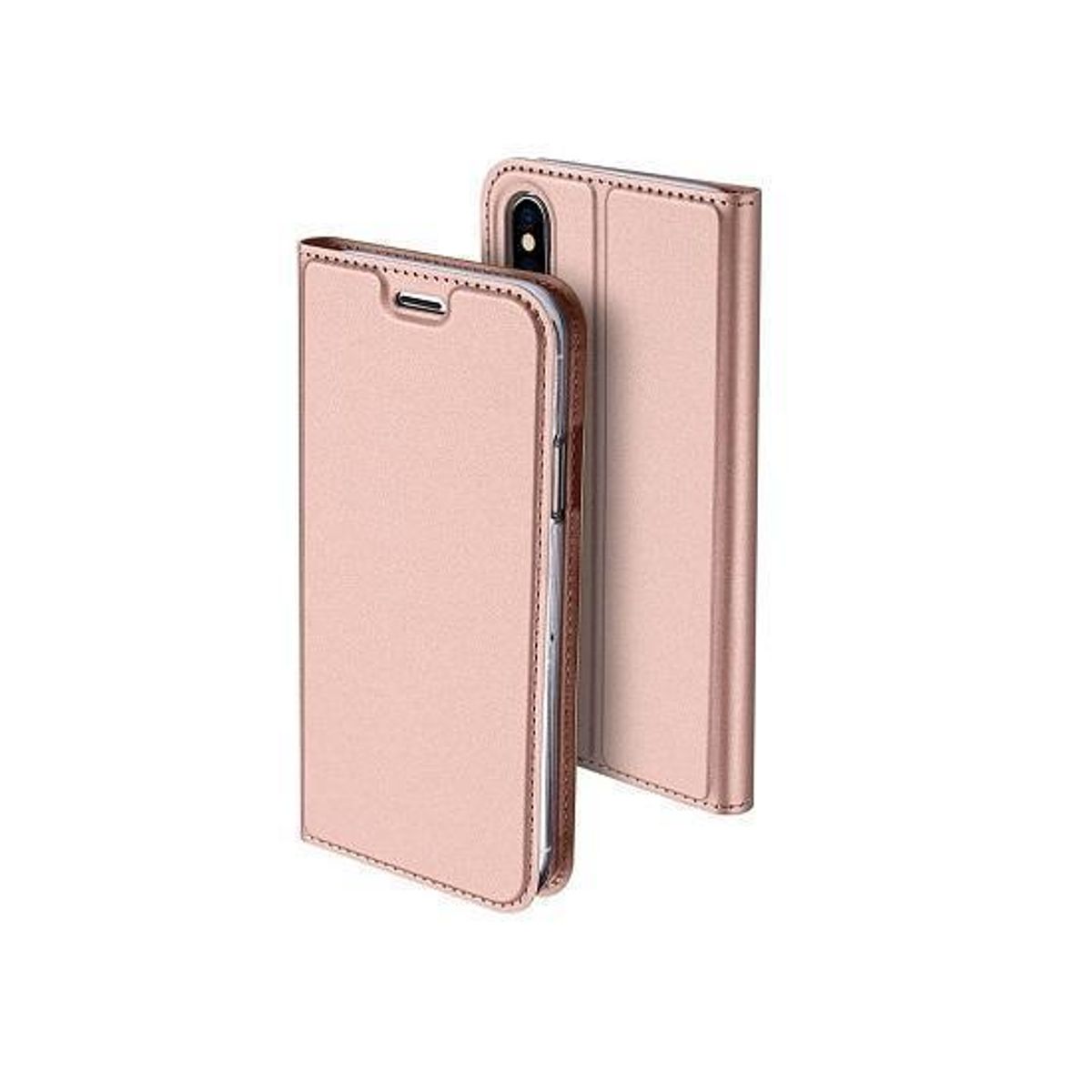 iPhone X/Xs - Vanquish Pro Series Flipcover Etui - RoseGuld