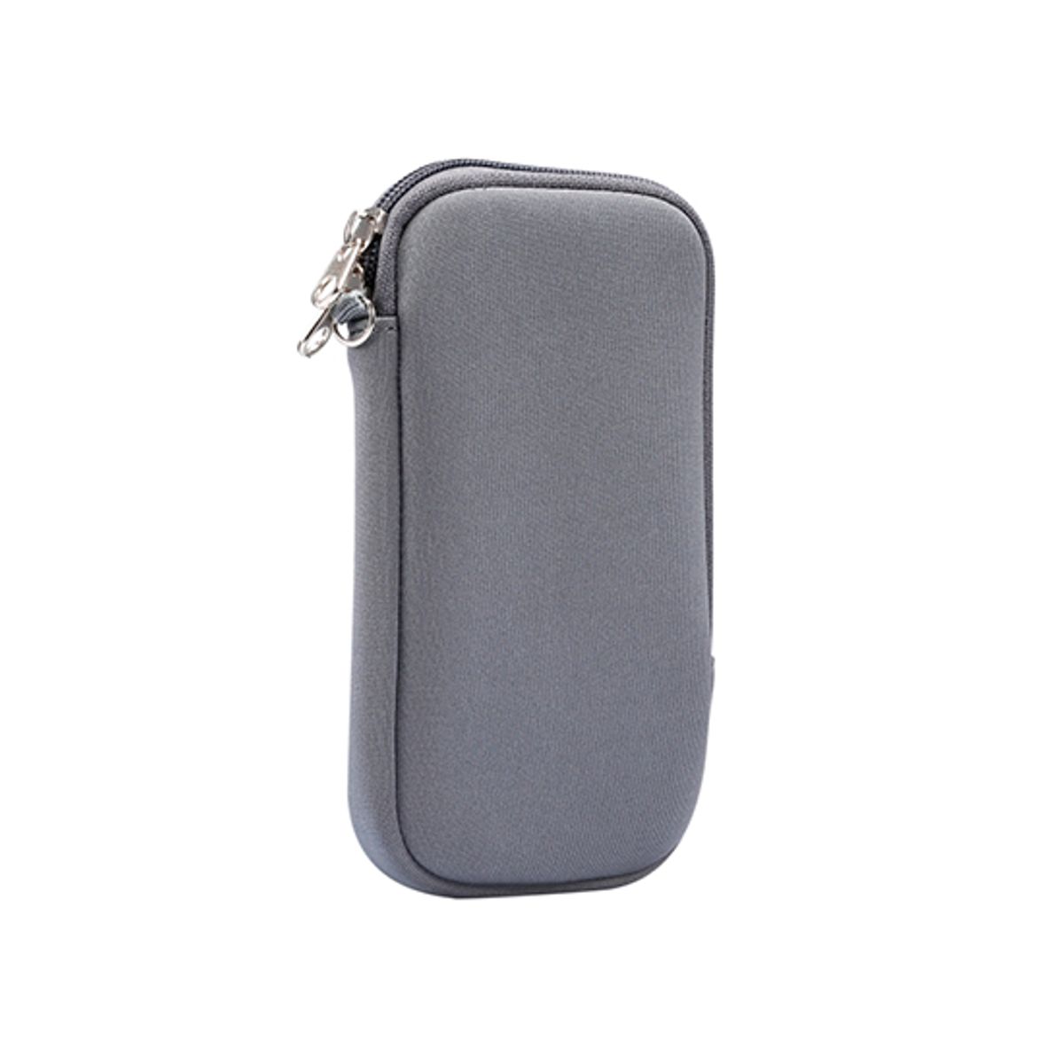 Samsung Galaxy J7/J8 - Simple Nylon Sleeve Etui M. Lynlås - Grå