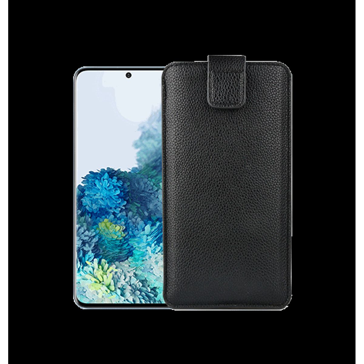 Huawei P40 - Verona Læder Sleeve M. Lukning - Black Onyx