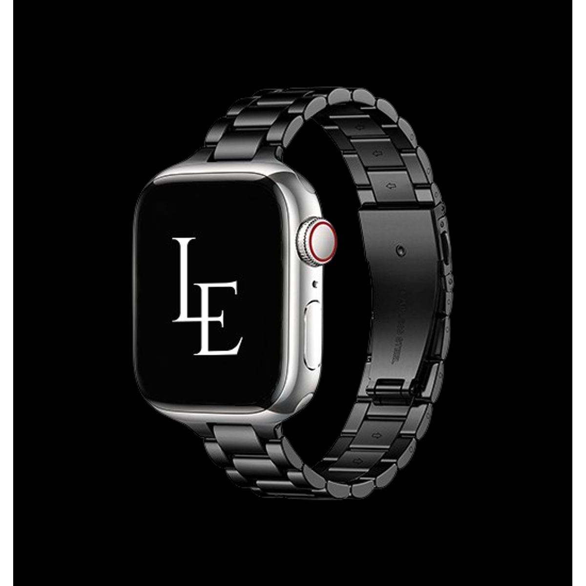 Apple Watch (38/40/SE/41/42mm) - L'Empiri&trade; Thin Stål Urlænke - Sort