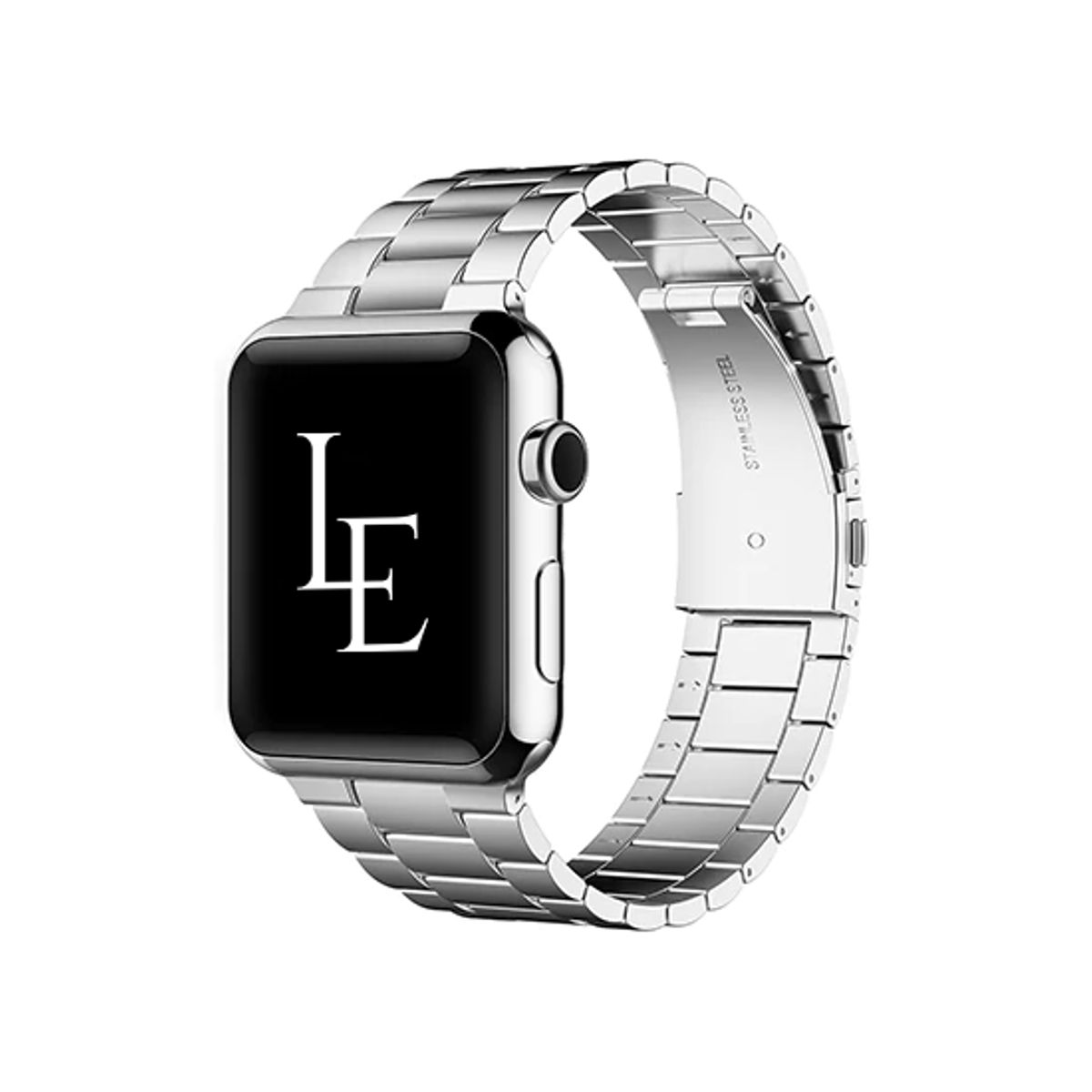 Apple Watch (38/40/SE/41/42mm) - L'Empiri&trade; Premium 316L Stål Rem - Sølv