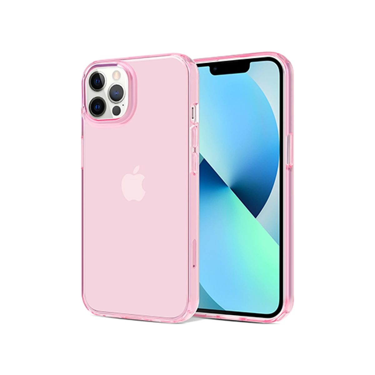 iPhone 12 Pro Max - Ballet&trade; Crystal Silikone Bagside Cover - Pink