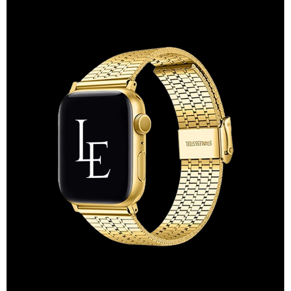 Apple Watch (38/40/SE/41/42mm) - L'Empiri&trade; Marbella Rustfrit Stål Rem - Guld