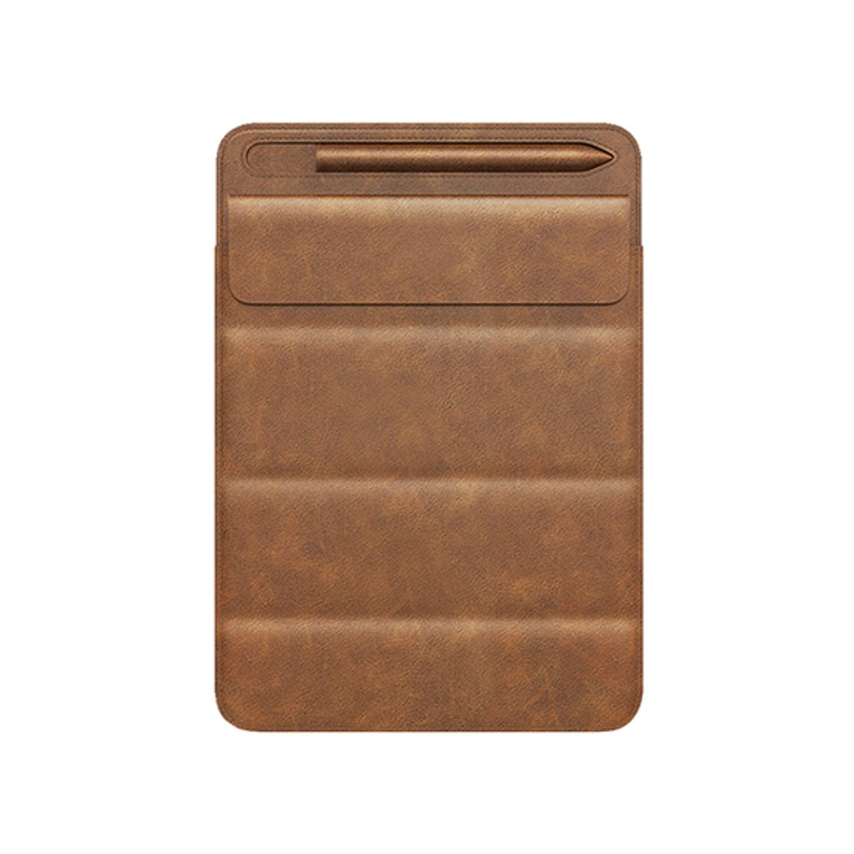 iPad Air 1 (9.7") 2013 - DELUXE&trade; Trifold Læder Sleeve - Vintage Brun