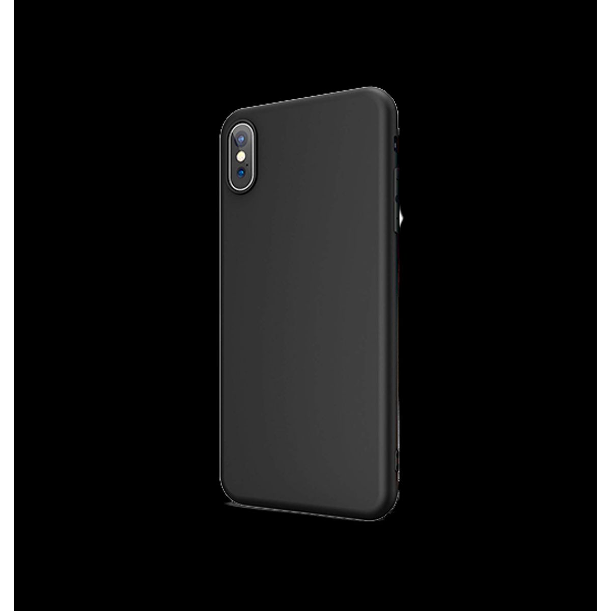 iPhone XS Max - Novo Frosted Matte Slim Silikone Cover - Sort