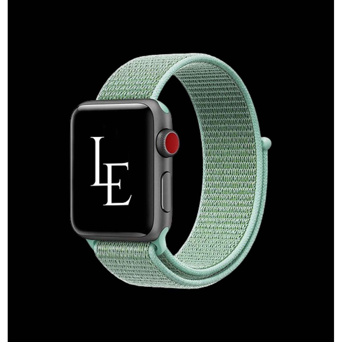 Apple Watch (42/44/SE/45/46/49mm) - L'Empiri&trade; Nylon Velcro Rem - Grøn