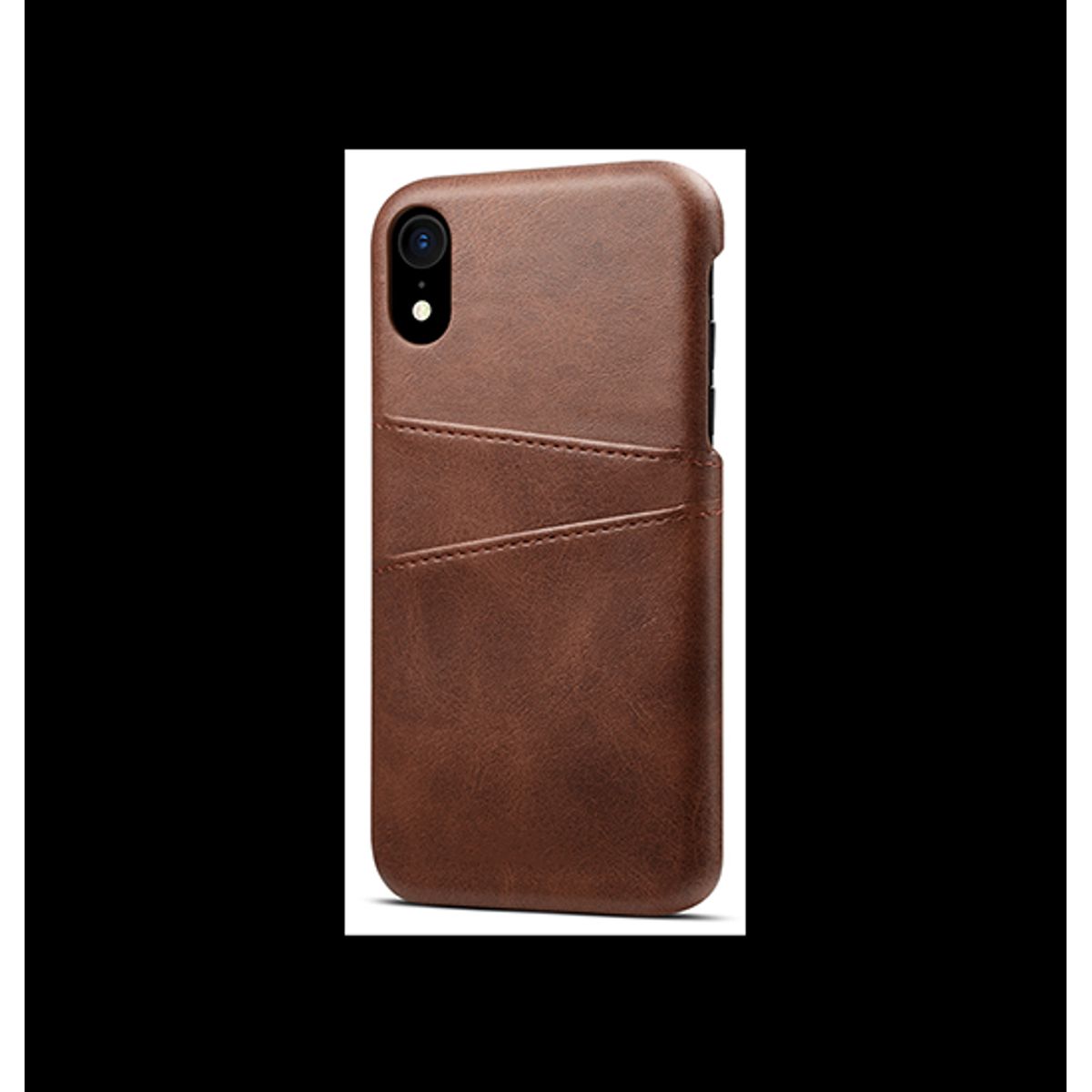 iPhone XR - NX Design Læder Cover M. Kortholder - Brun