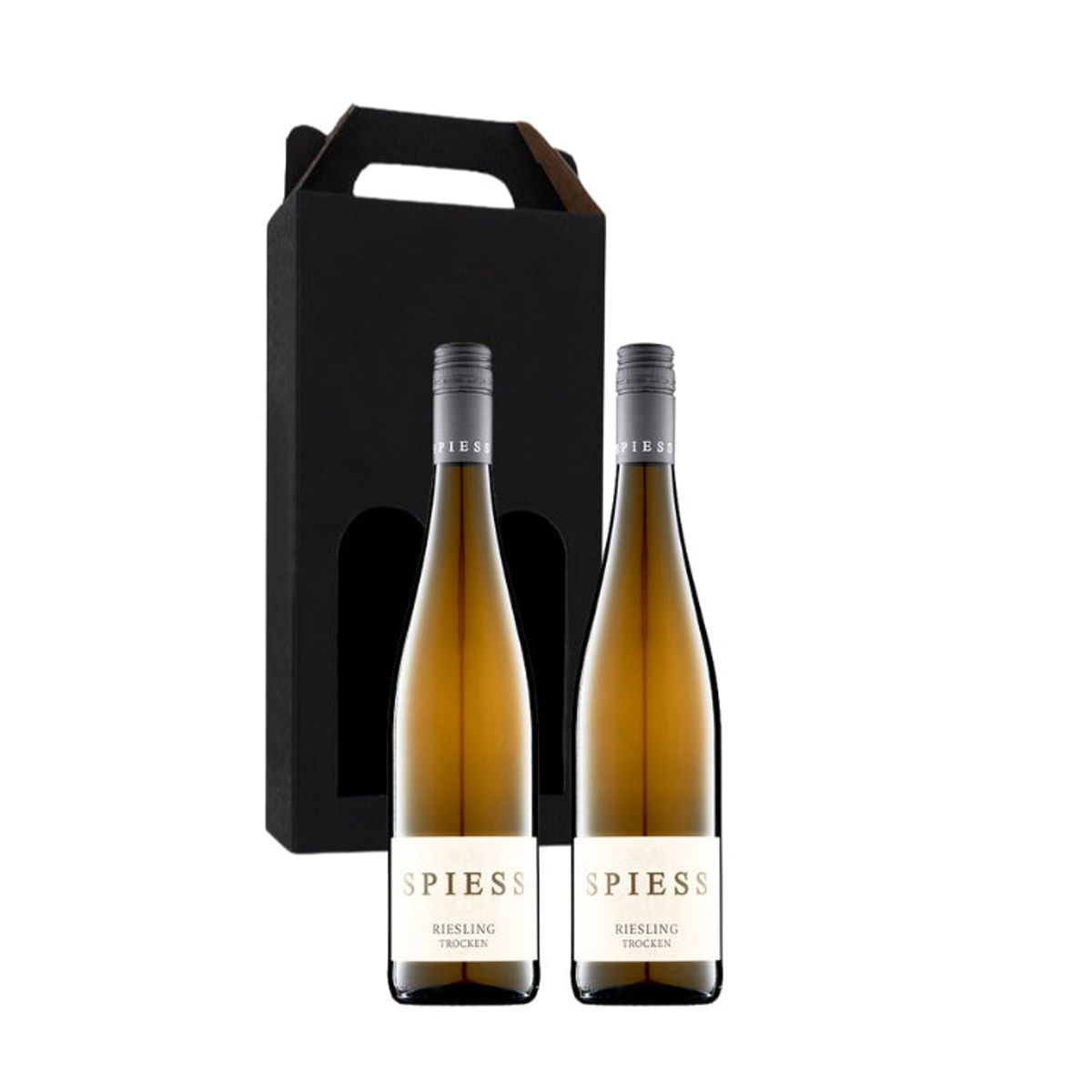 Vingave 2 fl. hvidvin, SPIESS - Riesling Trocken i gaveæske