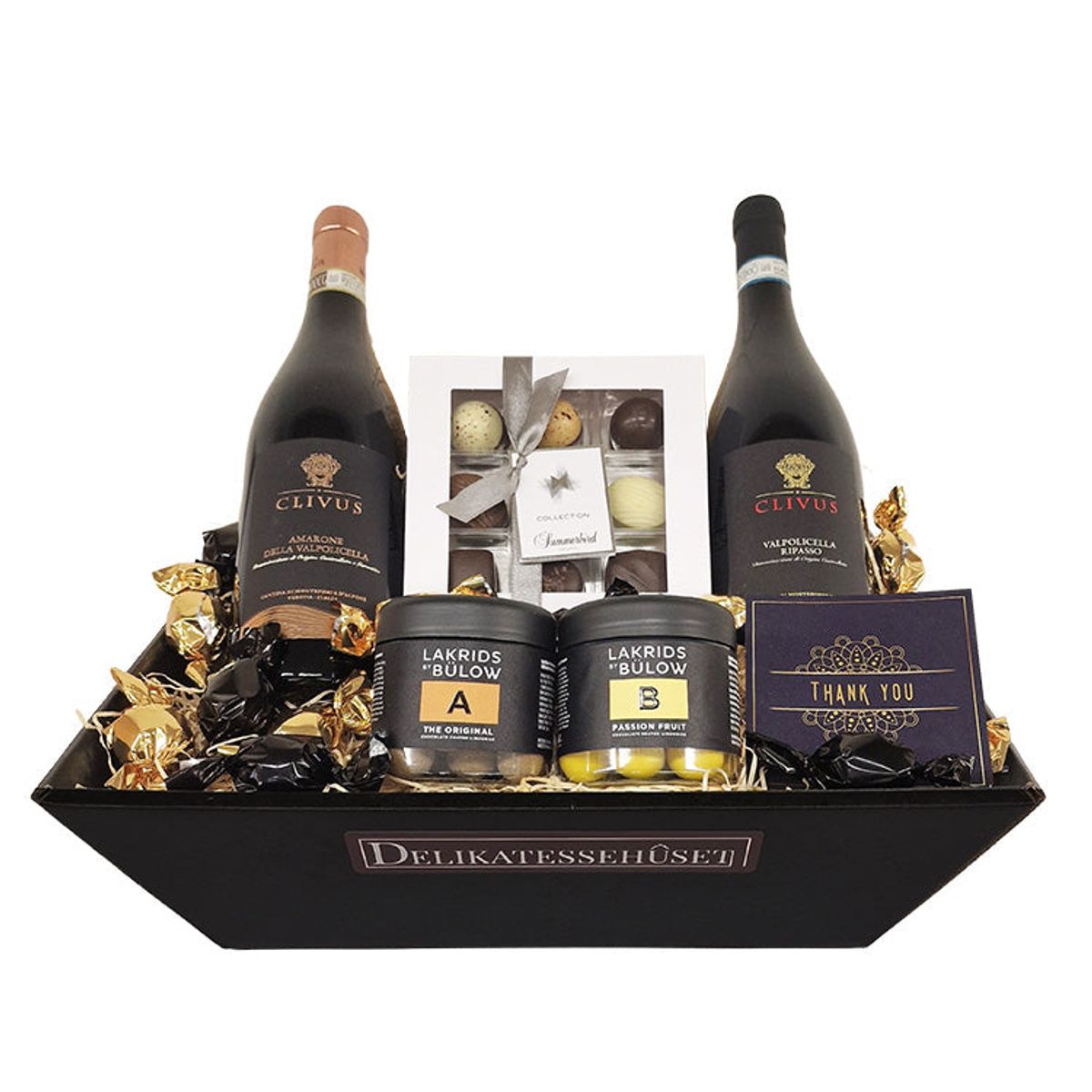 Vingave 'Thank you' med Amarone, Ripasso og dansk luksus chokolade