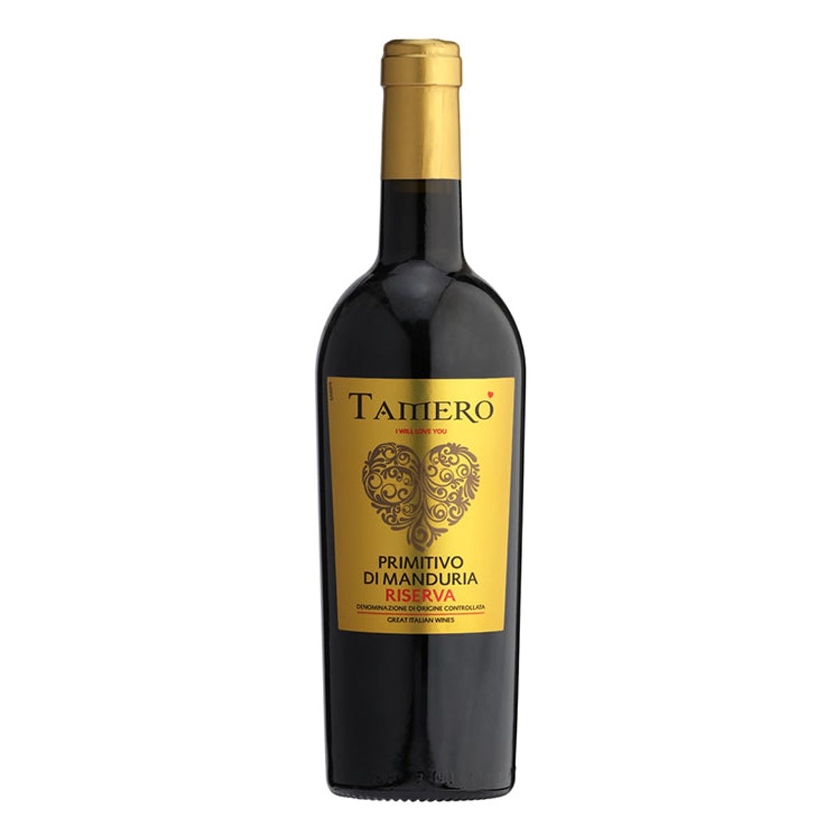 Rødvin, Tamero - Primitivo di Manduria Riserva (Italien)