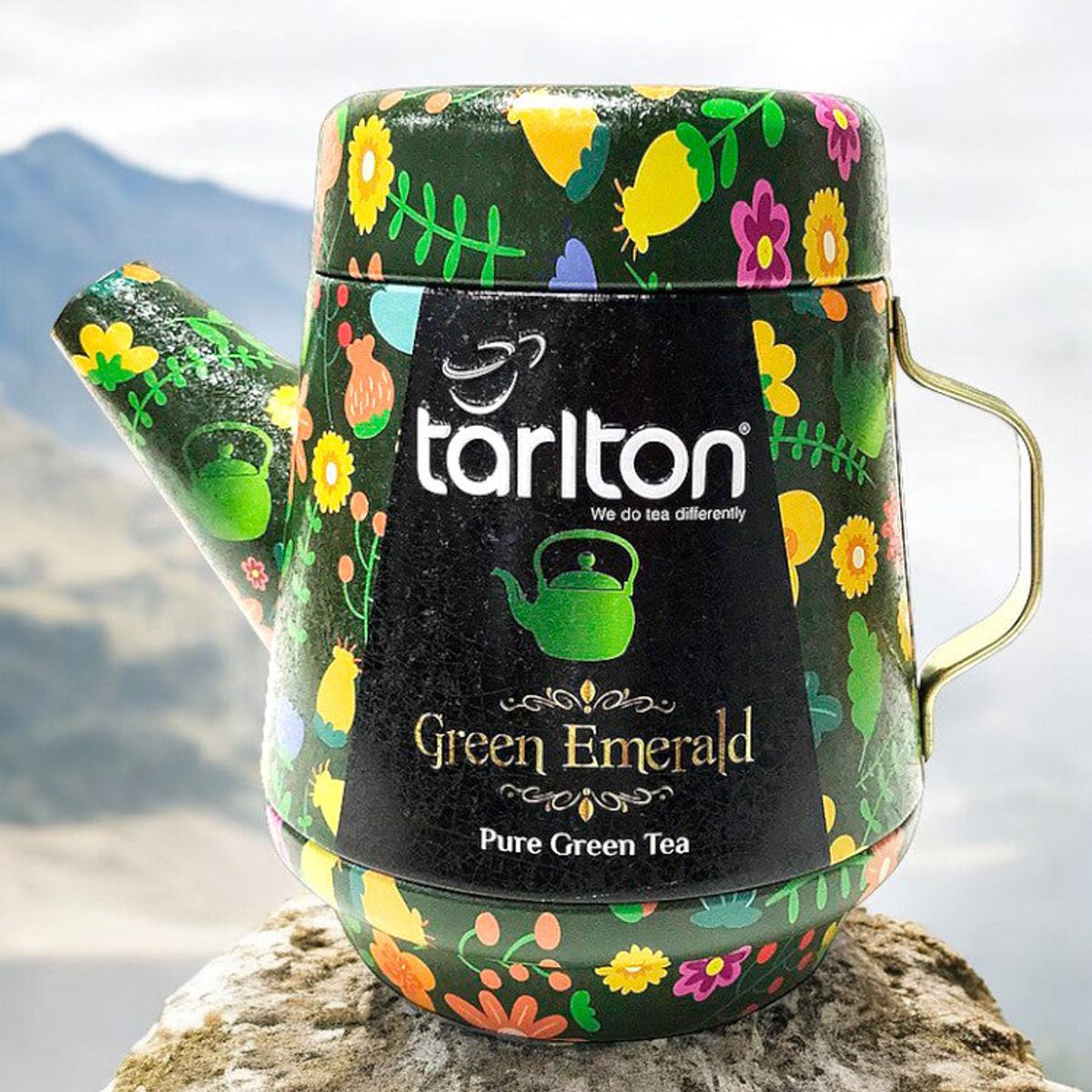 Tekande 'Green Emerald' - grøn te i smuk dåse, Tarlton