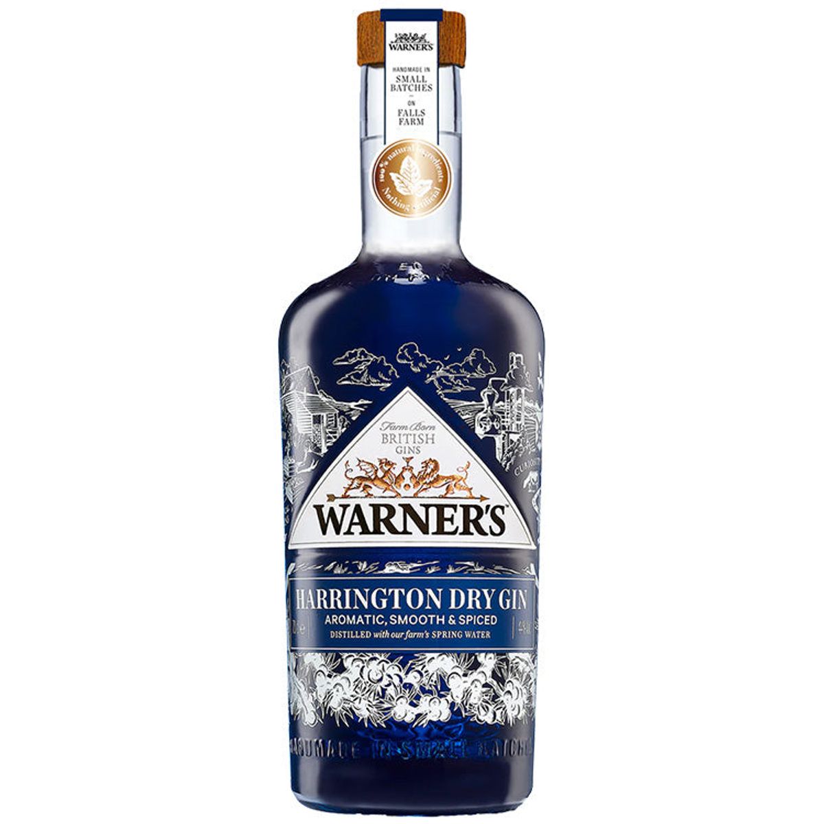 Warner's Harrington Dry Gin, 70 cl