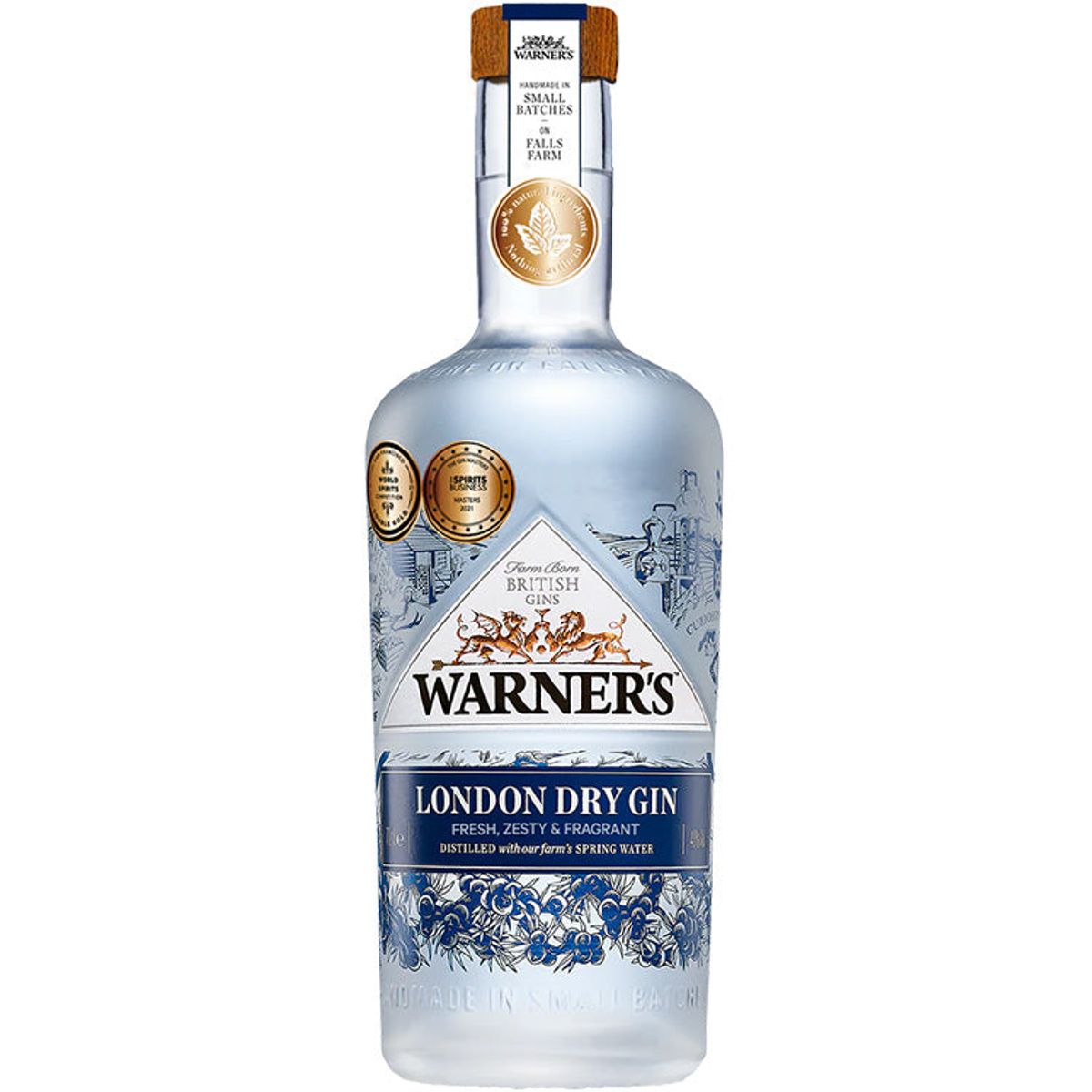 Warner's London Dry Gin, 70 cl