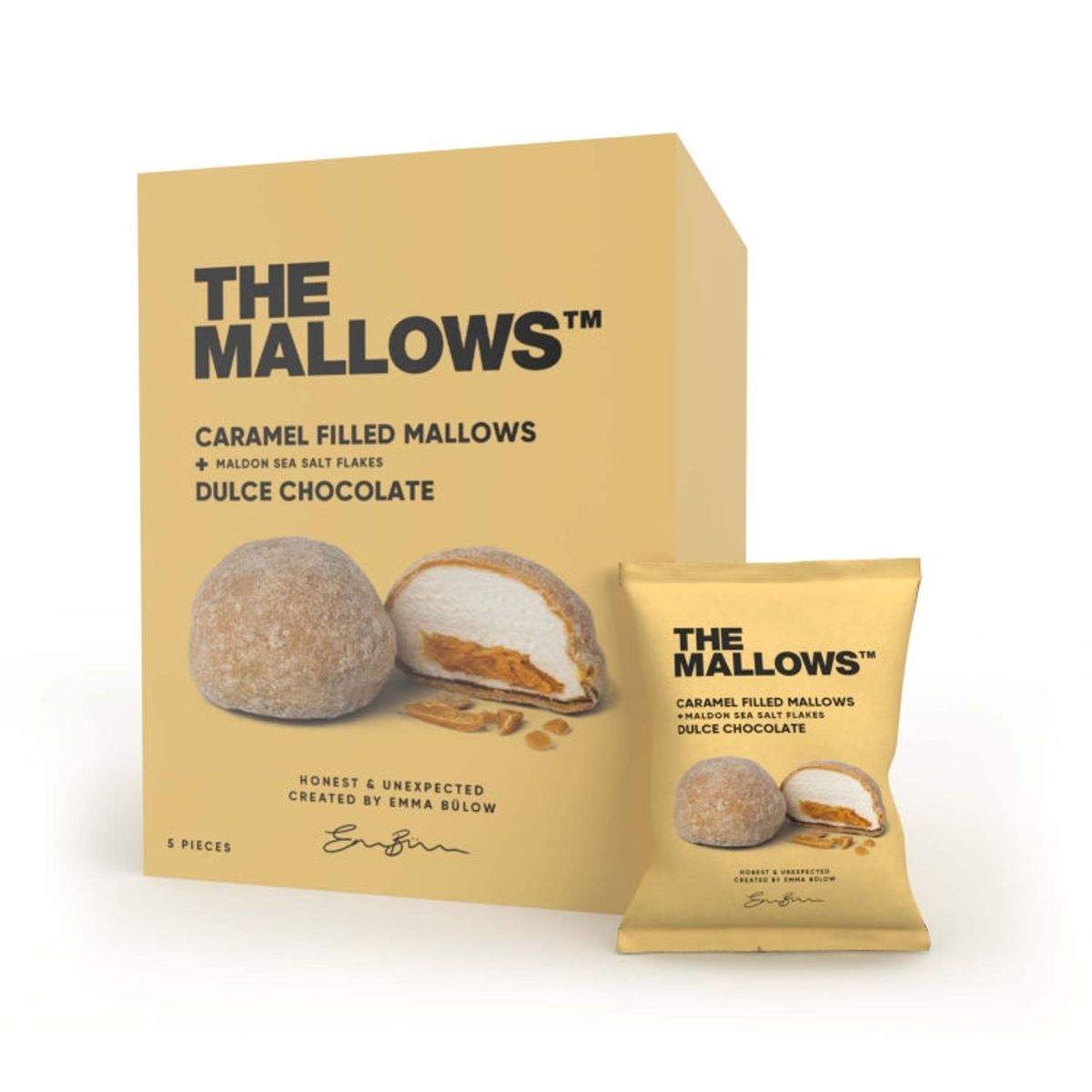 Caramel Filled Mallows Dulce Chocolate Box - The Mallows