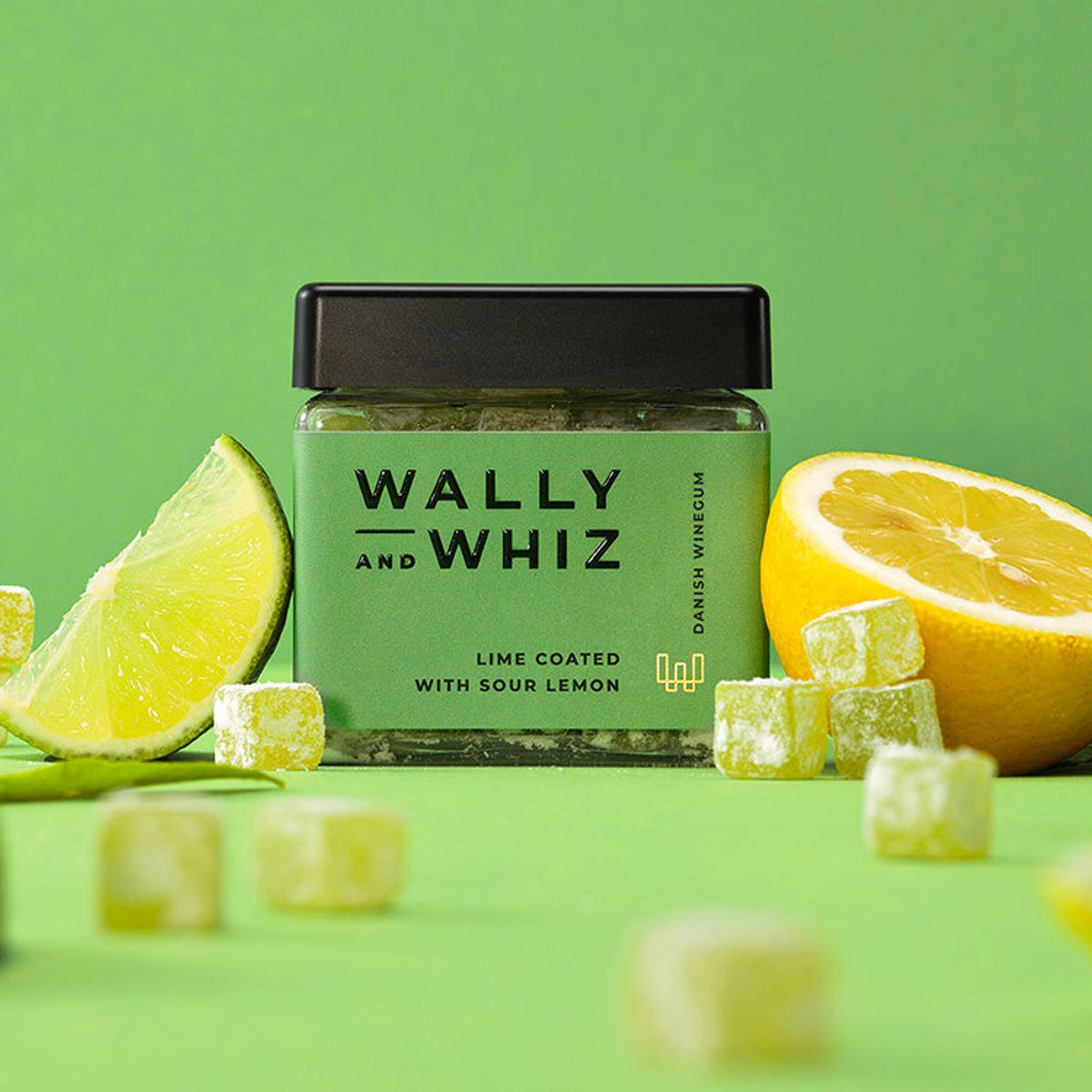 Wally & Whiz vingummi - Lime m. syrlig citron