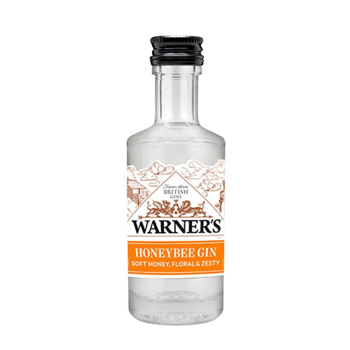 Warner's HoneyBee Gin, 5 cl