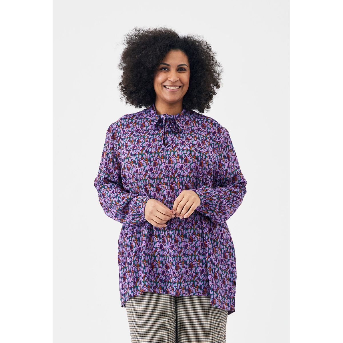 Adia - Bluse - Addagny - Purple - Xs/38-40