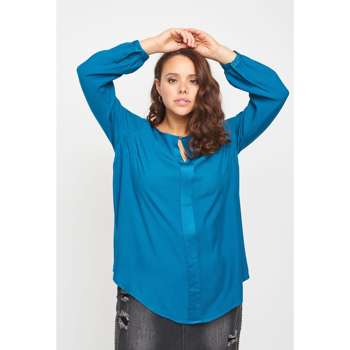 Adia - Bluse - Adkasey - Deep Ocean - Xs/38-40