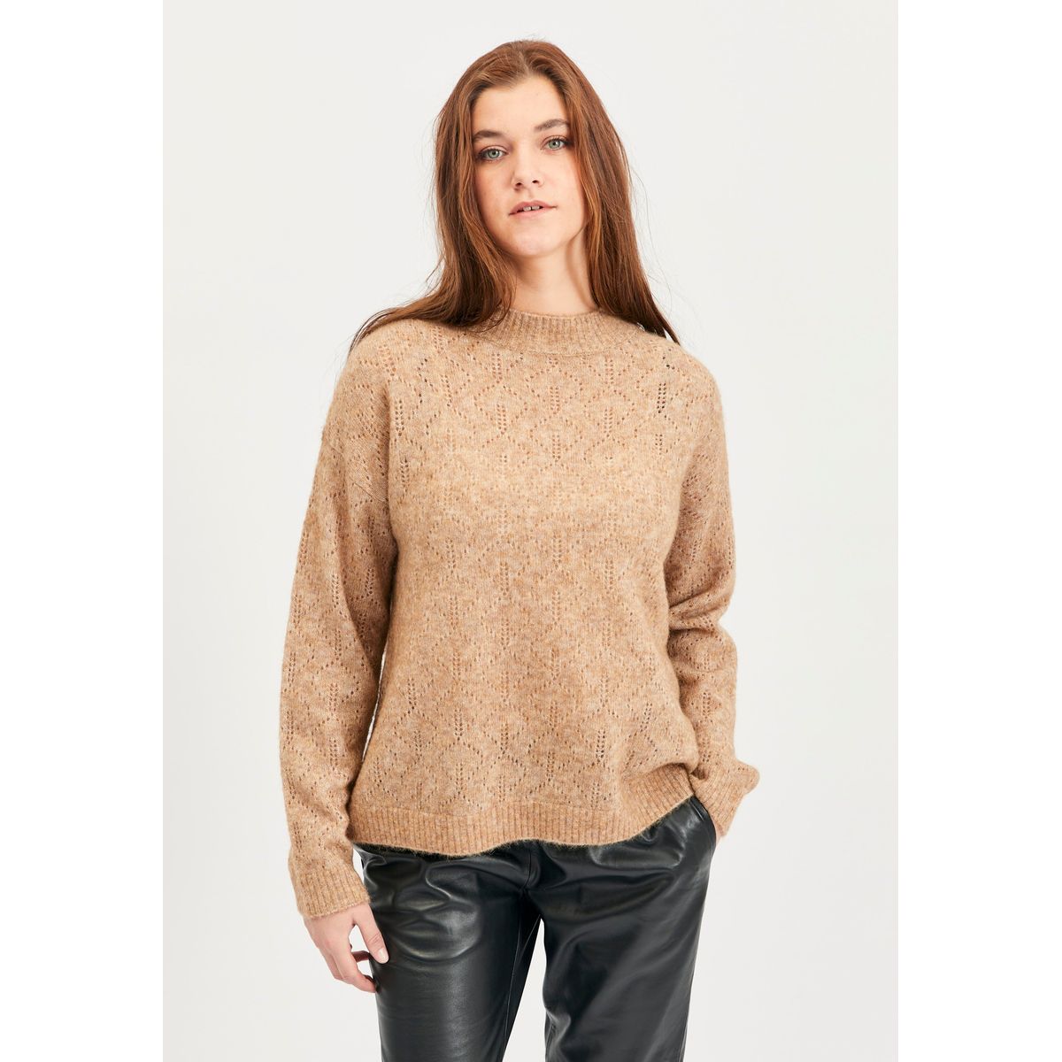 Albi - Camel - Bluse - S