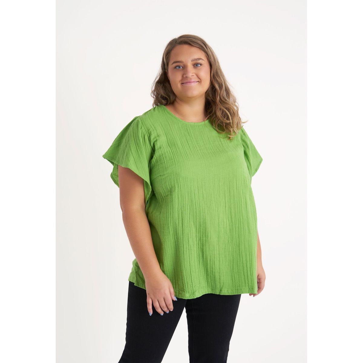 Adia - Skjorte - Bergdis - Green Banana - L/50-52