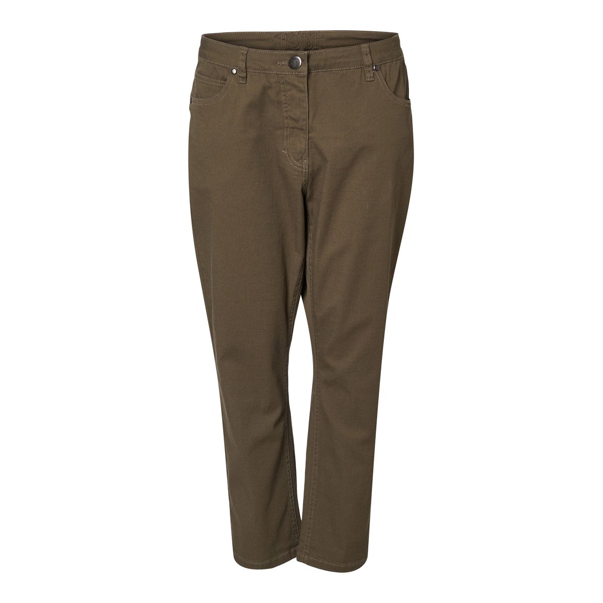 Ctrousers 7/8 - Dark Olive Green - Bukser - 38