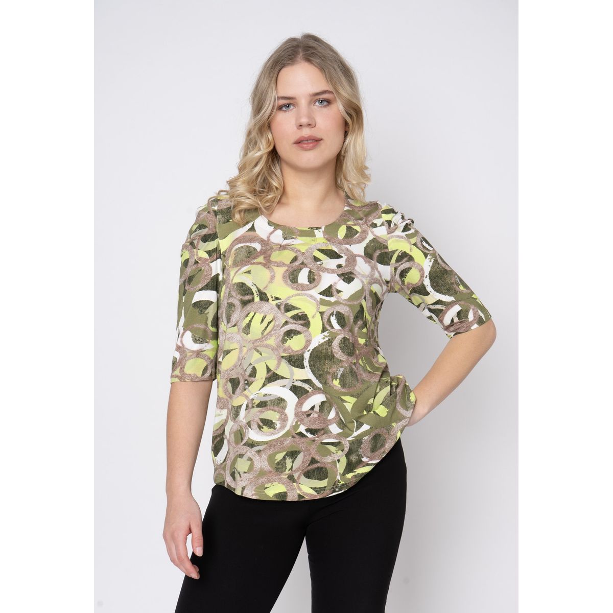 Etcisse - Olive Green - Bluse - 38