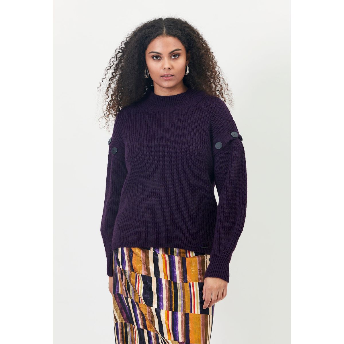 Ethibba - Purple - Bluse - M/l