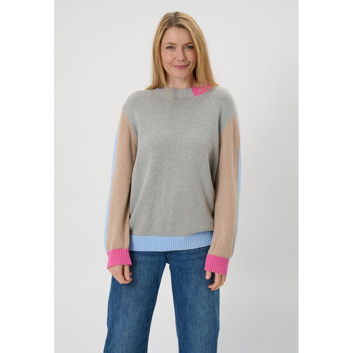 Liada - Light Grey Melange - Bluse - M