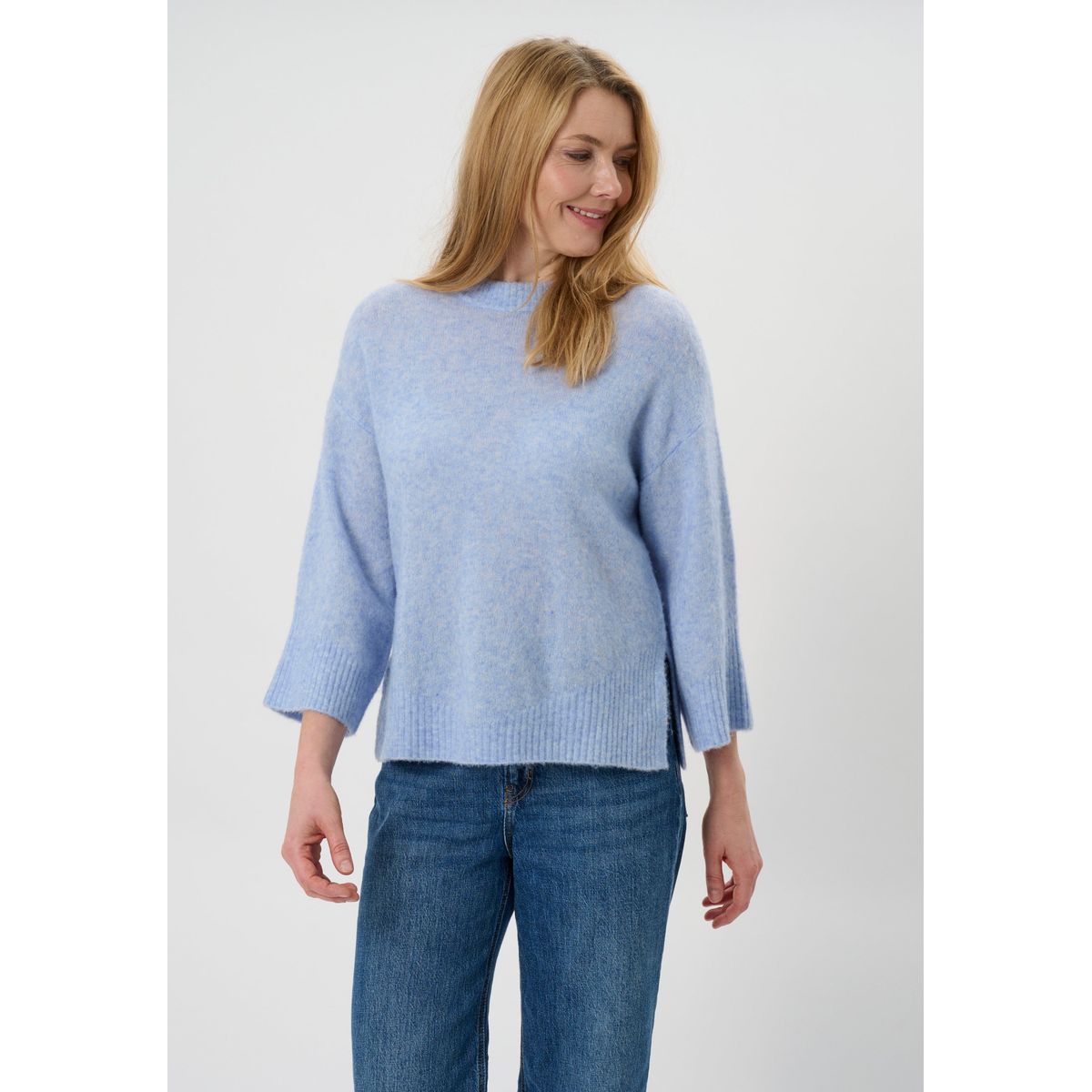 Liagusta - Light Blue Melange - Bluse - M