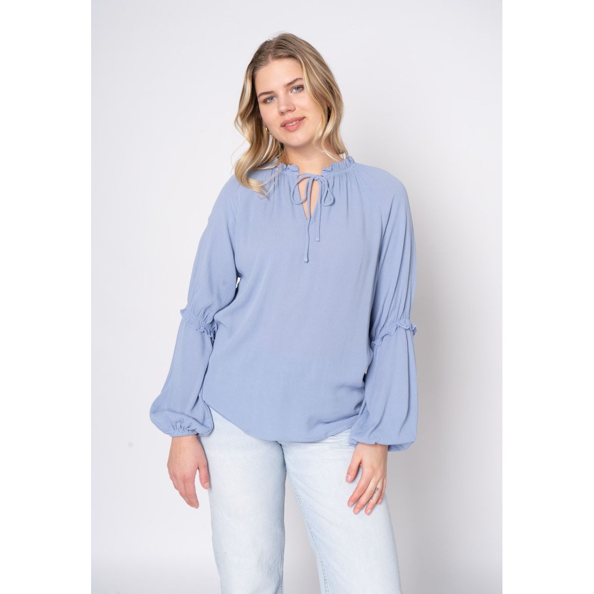 Lijune - Light Blue - Bluse - Xl